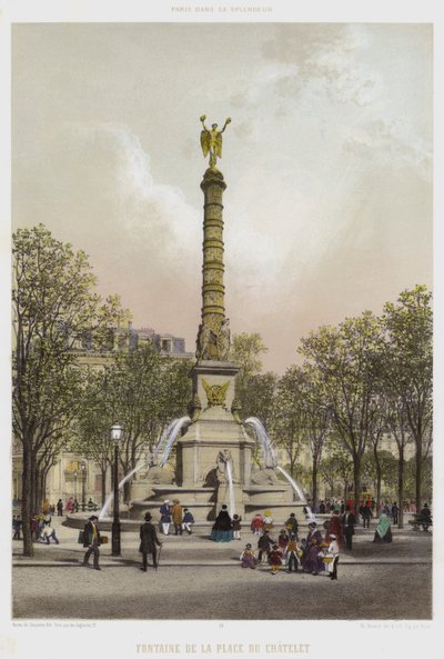 Fontaine De La Place Du Châtelet - French School