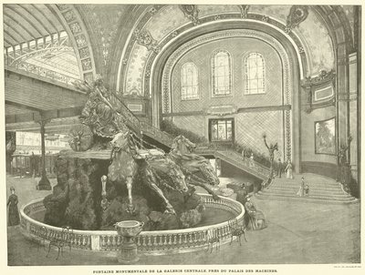 Fontaine Monumentale de la Galerie Centrale, près du Palais des Machines - French School