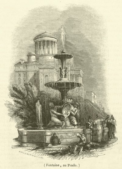 Fontaine, au Prado - French School