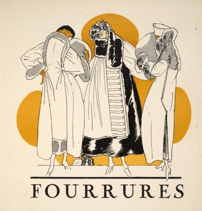Fourrures de la Gazette de Bon Ton, pub. 1920 - French School