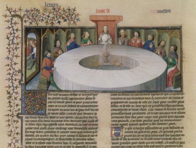 Fr.120 f.524v Les chevaliers de la Table ronde de L