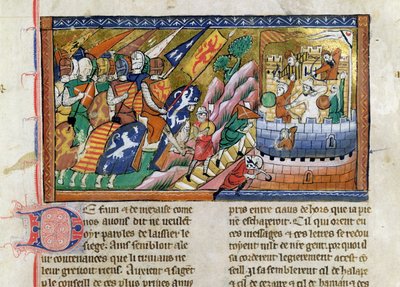 Fr 9084 f.53 Une armée anglaise attaquant un château, de la 