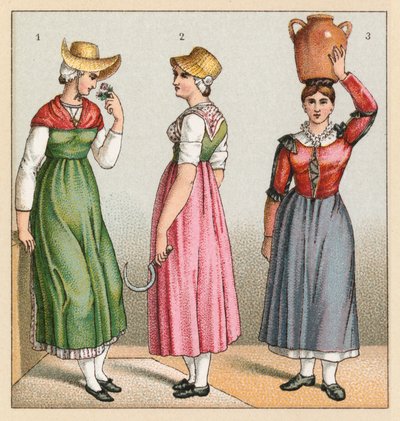 Costume de la France XIXe siècle - French School
