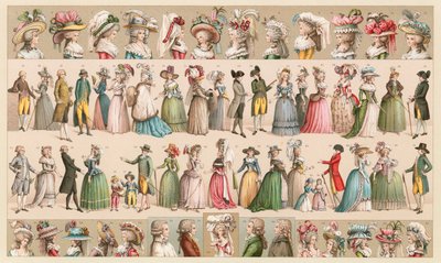 Costume du XVIIIe siècle en France - French School