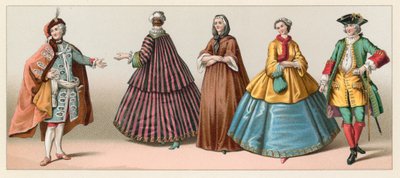 Costume du XVIIIe siècle en France - French School