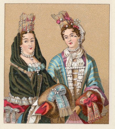 Costume du XVIIe siècle en France - French School