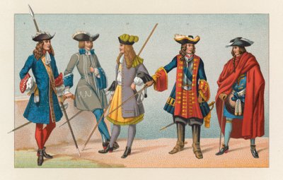 Costume du XVIIe siècle en France - French School