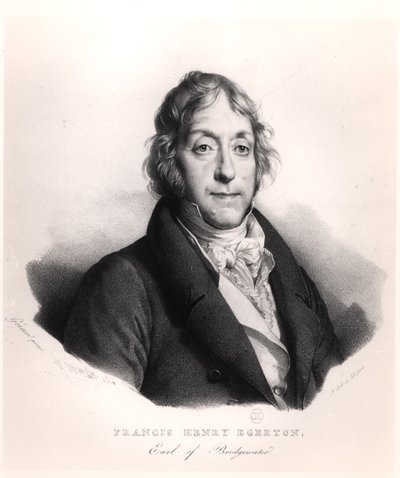 Francis Henry Egerton (1756-1829) Comte de Bridgewater, gravé par François Séraphin Delpech, 1824 - French School