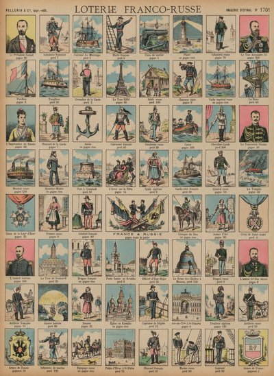 Jeu de loterie franco-russe - French School