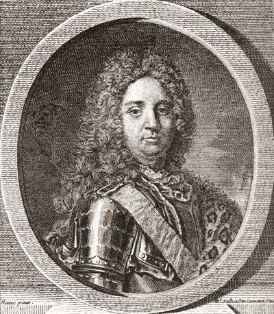 François-Marie de Broglie, 1er duc de Broglie, 1671-1745. Chef militaire français. De Les Heures Libres publié en 1908. - French School