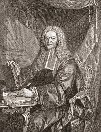 François Chicoyneau, 1672 - 1752. Médecin français et médecin en chef du roi Louis XV. De Les Heures Libres publié en 1908. - French School