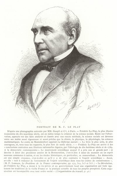 Frédéric Le Play, ingénieur, sociologue et économiste français - French School