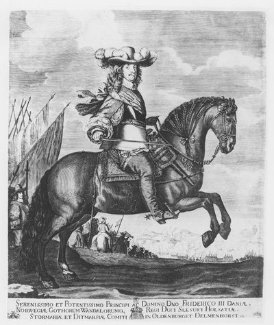 Frédéric III de Danemark et de Norvège (gravure) - French School