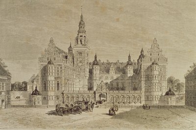 Château de Frederiksborg, Hillerod, Danemark, années 1850, de Le Tour du Monde, publié à Paris, années 1860 - French School