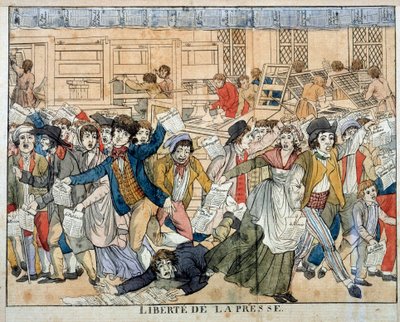Liberté de la presse pendant la Révolution française : Article 10 de la Déclaration des Droits de l