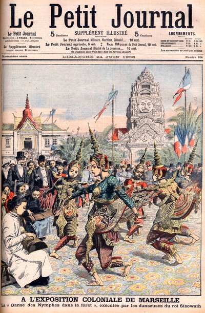 Exposition coloniale française à Marseille - Illustration pour Le Petit Journal, 24 juin 1906 (gravure) - French School