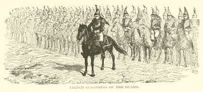 Cuirassiers de la garde française (gravure) - French School