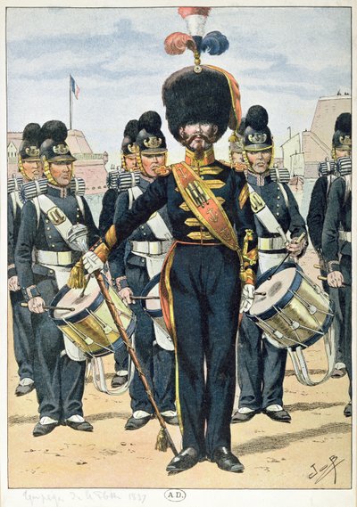 Bande navale française en 1837, vers 1900 - French School