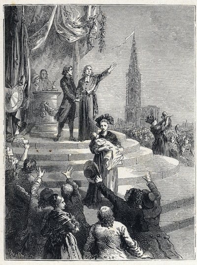 Révolution française - Fête de la Fédération à Strasbourg - French School