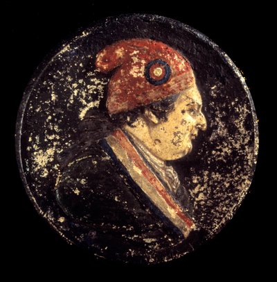 Révolution française : Portrait de Louis XVI avec bonnet phrygien. XVIIIe siècle. Paris, Musée Carnavalet - French School