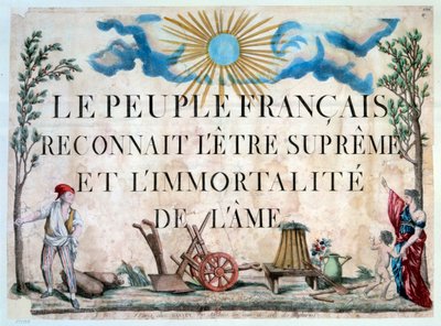 Révolution française : « Le peuple français reconnaît l