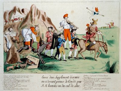 Révolution française : un supplément de renforts composé de membres du clergé infirme a été envoyé à l