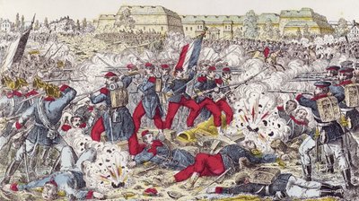 Troupes françaises encerclées par l