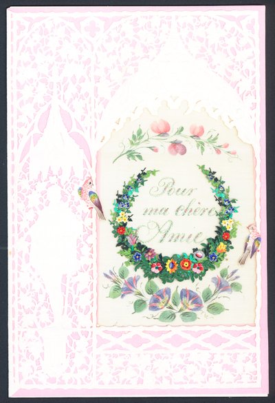 Carte de Saint-Valentin française - French School