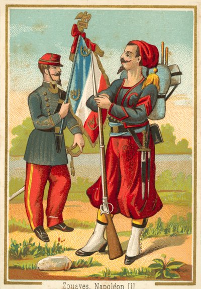 Zouaves français du temps de Napoléon III - French School