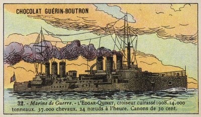 Croiseur cuirassé français Edgar Quinet - French School