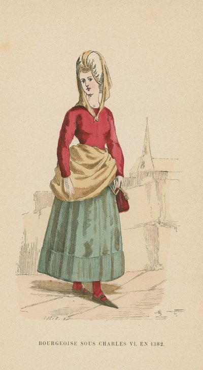 Bourgeoise française du règne de Charles VI, 1382 - French School