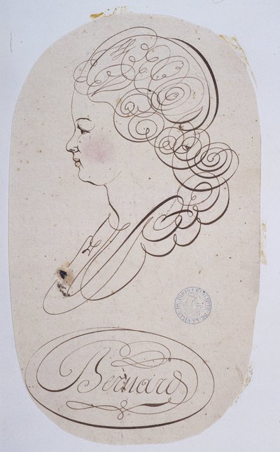 Calligraphie française : Portrait d