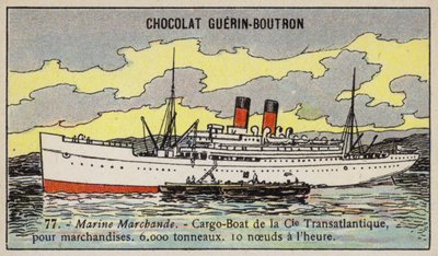 Cargo français de la Compagnie Transatlantique - French School