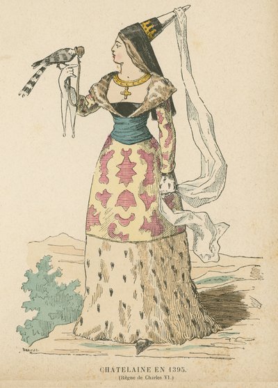 Châtelaine française du règne de Charles VI, 1395 - French School