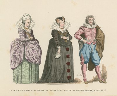 Costume français, début du XVIIe siècle - French School