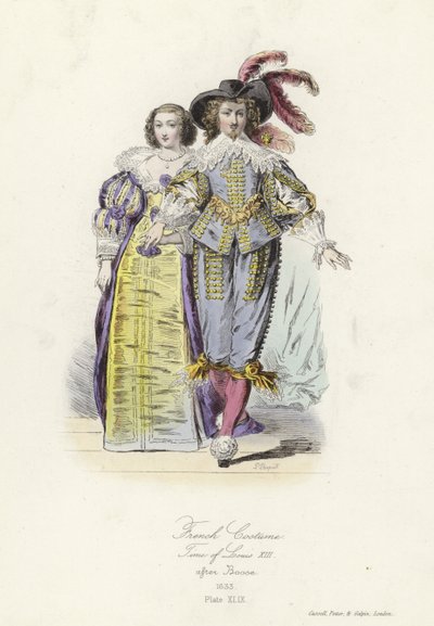 Costume français du temps de Louis XIII - French School