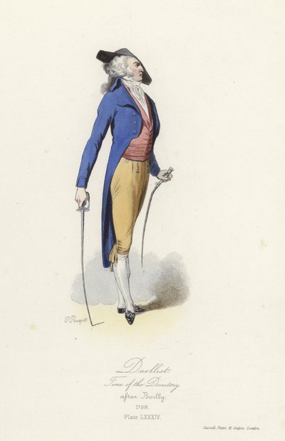 Duelliste français, époque du Directoire - French School