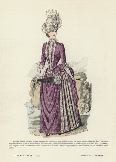 Planche de mode française - French School