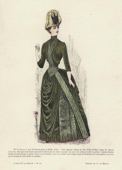 Planche de mode française - French School