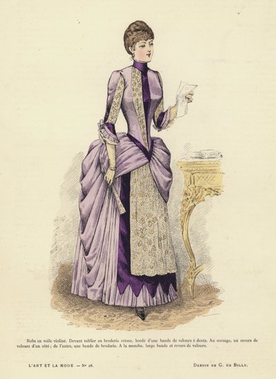 Planche de mode française - French School