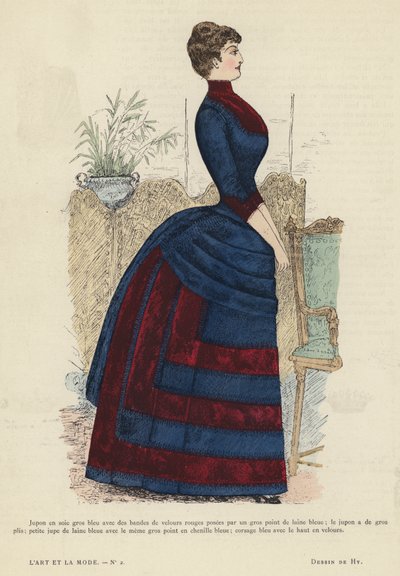 Planche de mode française, 1885-86 - French School