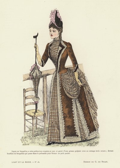 Planche de mode française, 1885-86 - French School