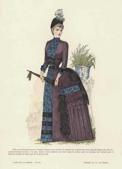 Planche de mode française, 1885-86 - French School