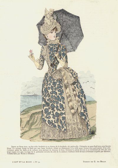 Planche de mode française, 1885-86 - French School
