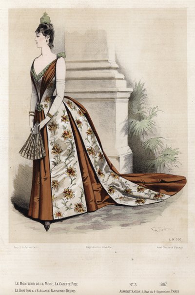 Planche de mode française, fin du XIXe siècle - French School