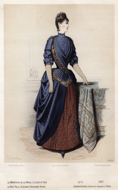 Planche de mode française, fin du XIXe siècle - French School