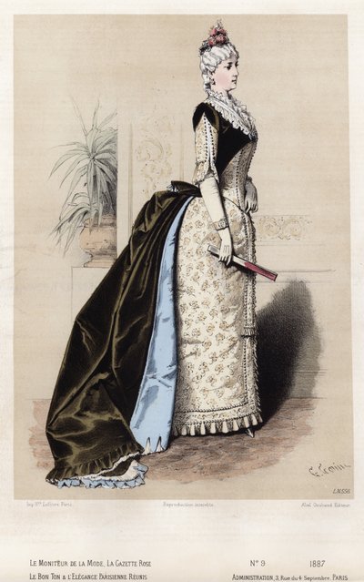 Planche de mode française, fin du XIXe siècle - French School