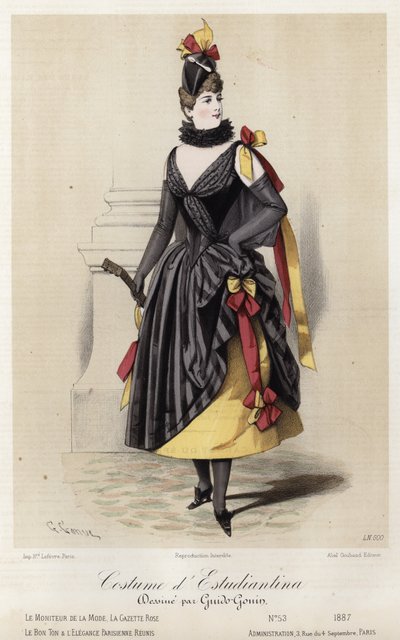 Planche de mode française, fin du XIXe siècle - French School