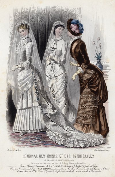 Planche de mode française, fin du XIXe siècle - French School
