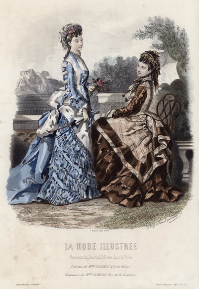 Planche de mode française, fin du XIXe siècle - French School